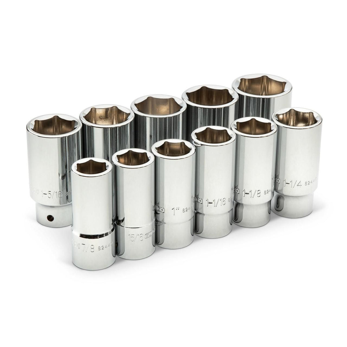 Gearwrench 80846 11 Piece 3/4" Drive 6 Point SAE Deep Socket Set