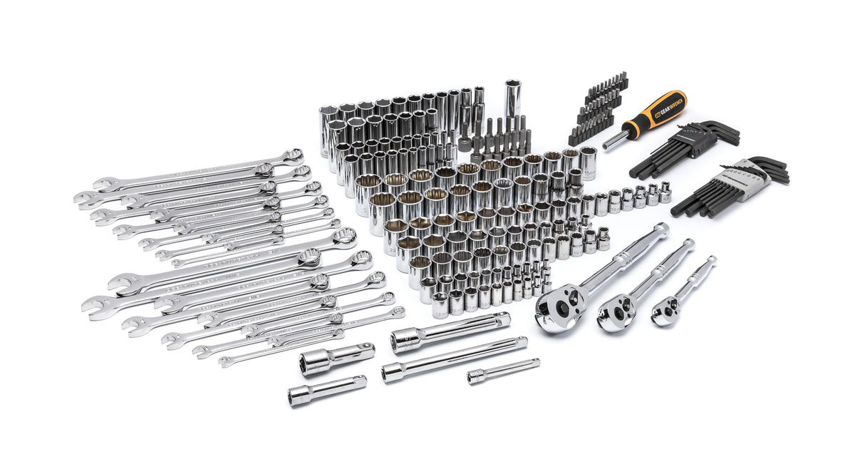 Gearwrench 80940 219 Piece Mechanics Tool Set in 3 Drawer Storage Box