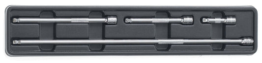Gearwrench 81004D 4 Piece 1/4" Drive Wobble Extension Set 2", 4", 6" & 14"