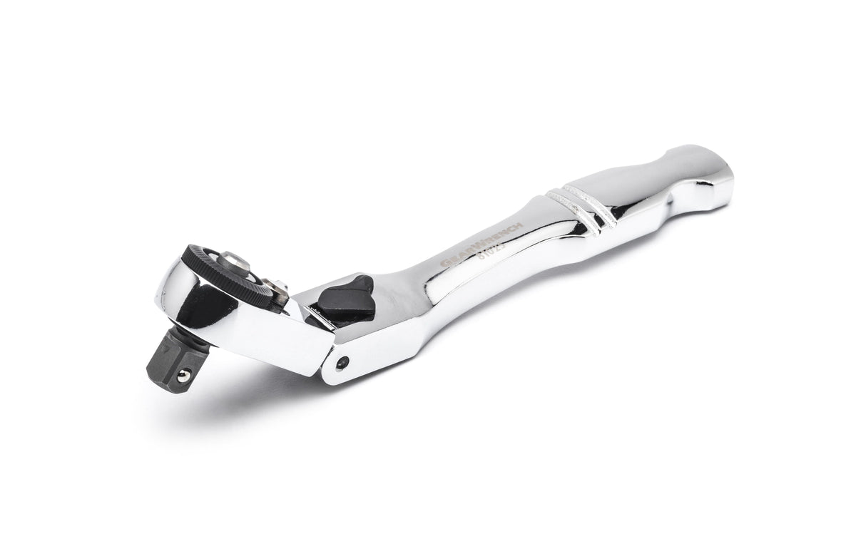 Gearwrench 81025 1/4" Drive 72-Tooth Quick Release Locking Flex Slim Head Ratchet 6"