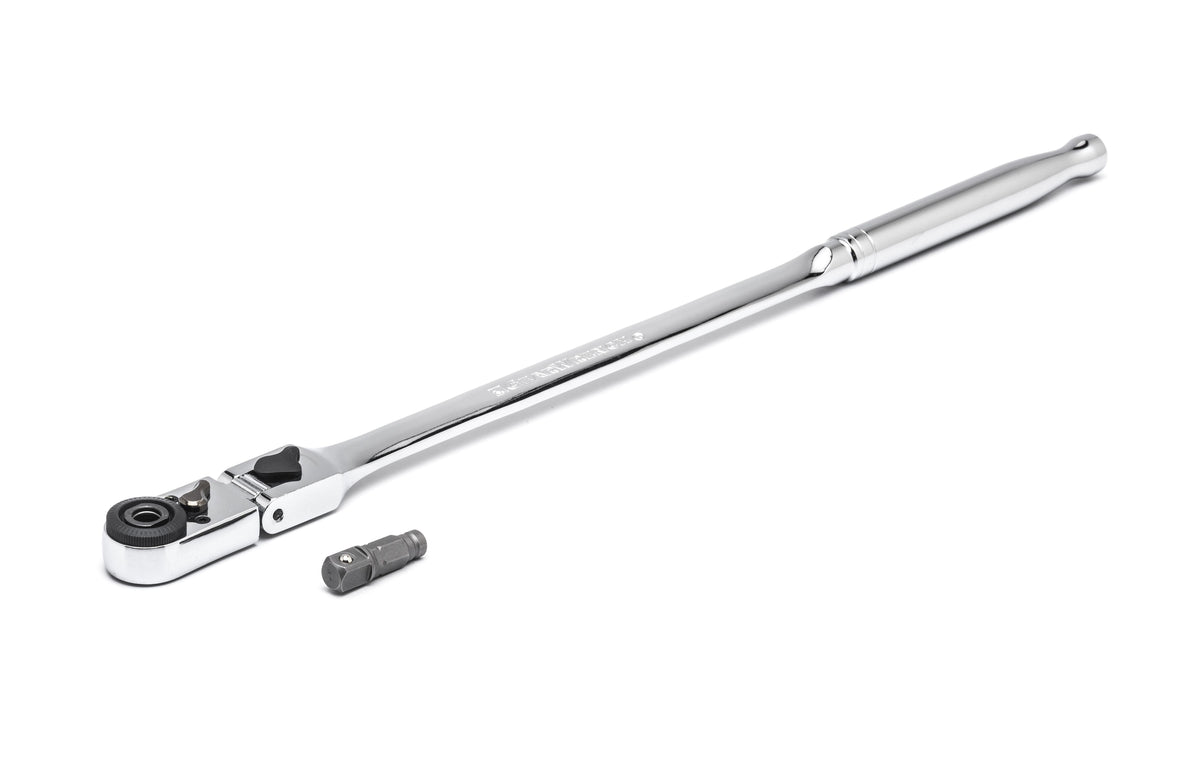 Gearwrench 81030 1/4" Drive 72-Tooth Quick Release Locking Flex Slim Head Ratchet 12"