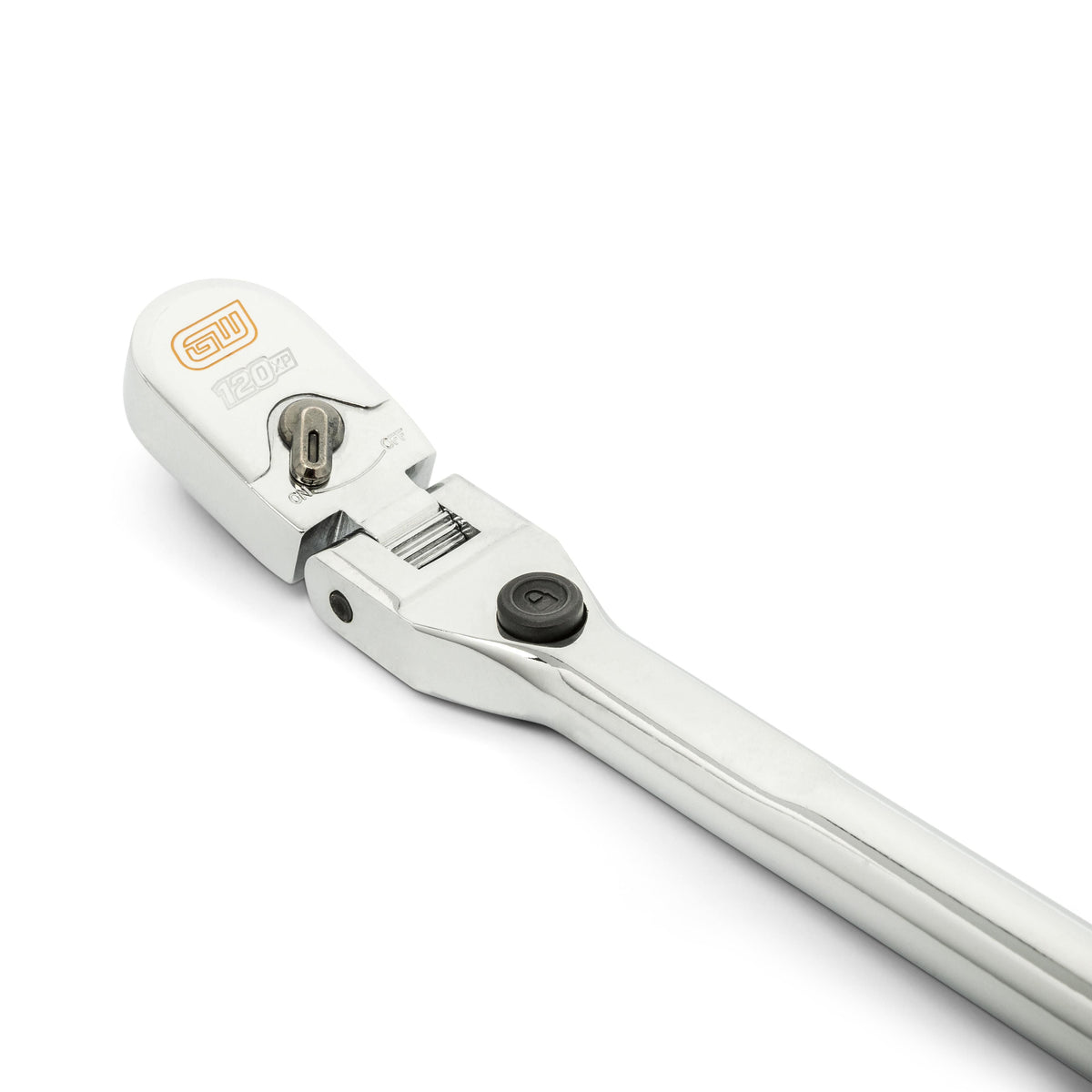 Gearwrench 81055 1/4" Drive 120XP Dual Material Handle Locking Flex Head Ratchet 9"
