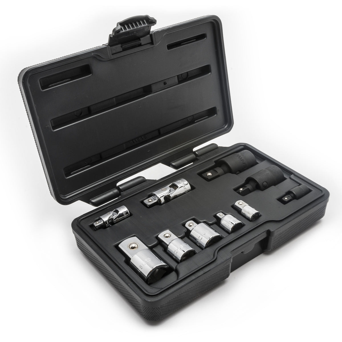Gearwrench 81205 10 Piece 1/4", 3/8" & 1/2" Drive Universal Joint and Adapter Set