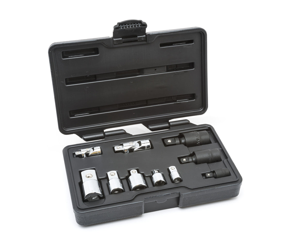 Gearwrench 81205 10 Piece 1/4", 3/8" & 1/2" Drive Universal Joint and Adapter Set