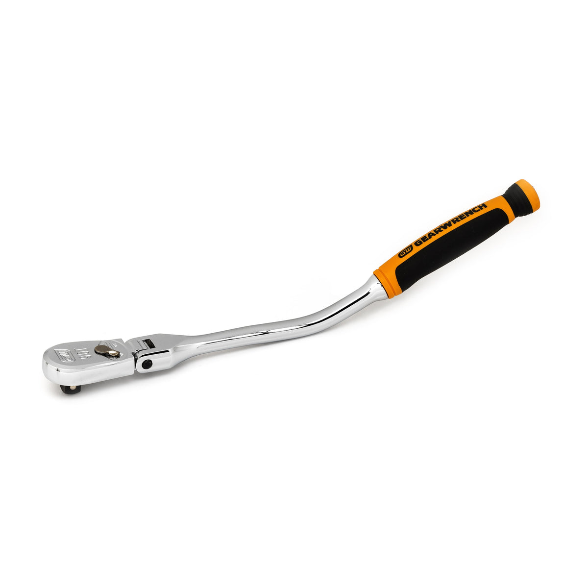 Gearwrench 81213T 3/8" Drive 90-Tooth Dual Material Offset Flex Head Teardrop Ratchet 12-1/4"