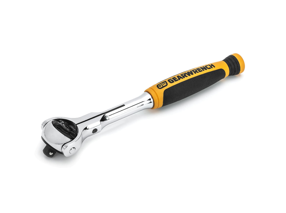 Gearwrench 81224 1/4" Drive 72-Tooth Dual Material Roto Ratchet 6-3/4"