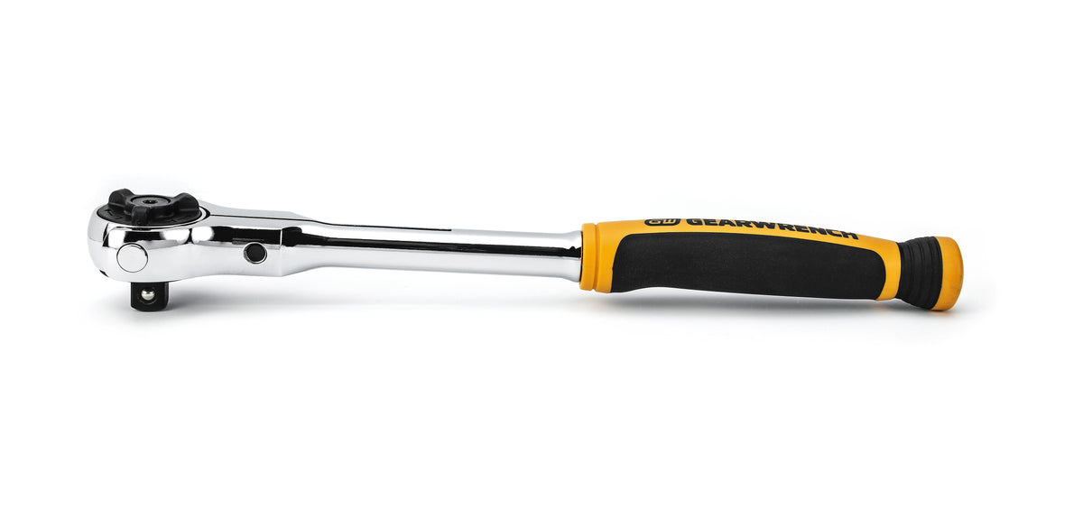 Gearwrench 81225 3/8" Drive 72-Tooth Dual Material Roto Ratchet 9-3/4"