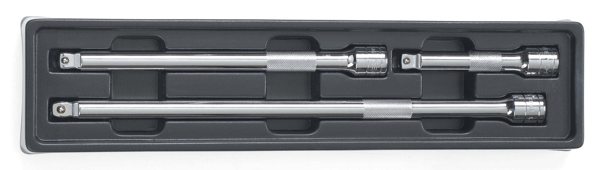 Gearwrench 81301 3 Piece 1/2" Drive Wobble Extension Set 5", 10" & 15"