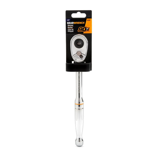 Gearwrench 81309 1/2" Drive 90-Tooth Quick Release Teardrop Ratchet 11"