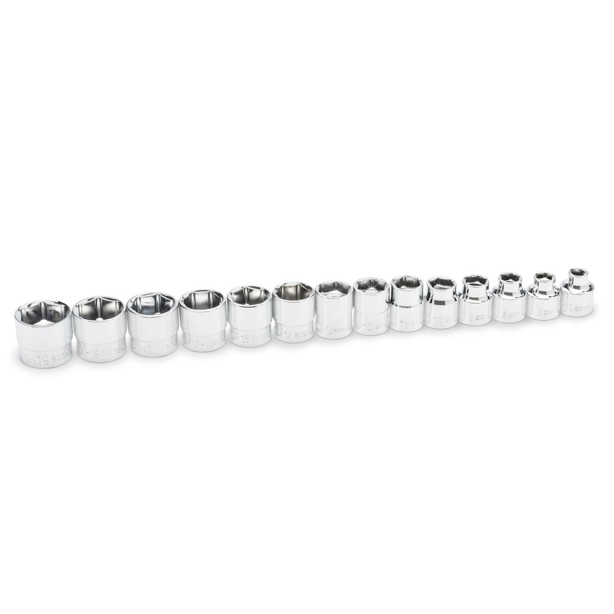 Gearwrench 81396 14 Piece 3/8" Drive 6 Point Metric Stubby Socket Set