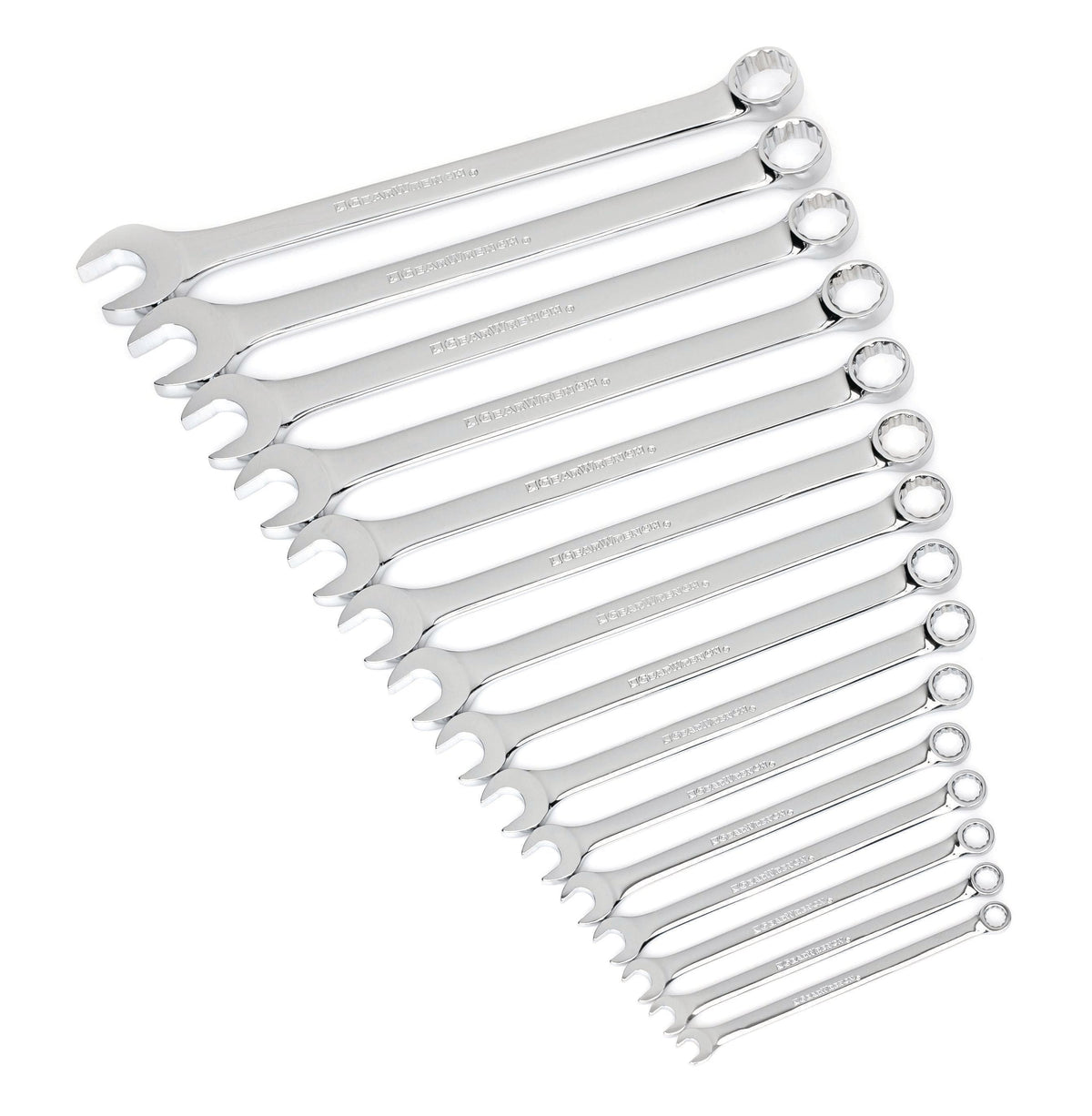 Gearwrench 81901 15 Piece 12 Point Long Pattern Combination SAE Wrench Set