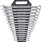 Gearwrench 81901 15 Piece 12 Point Long Pattern Combination SAE Wrench Set