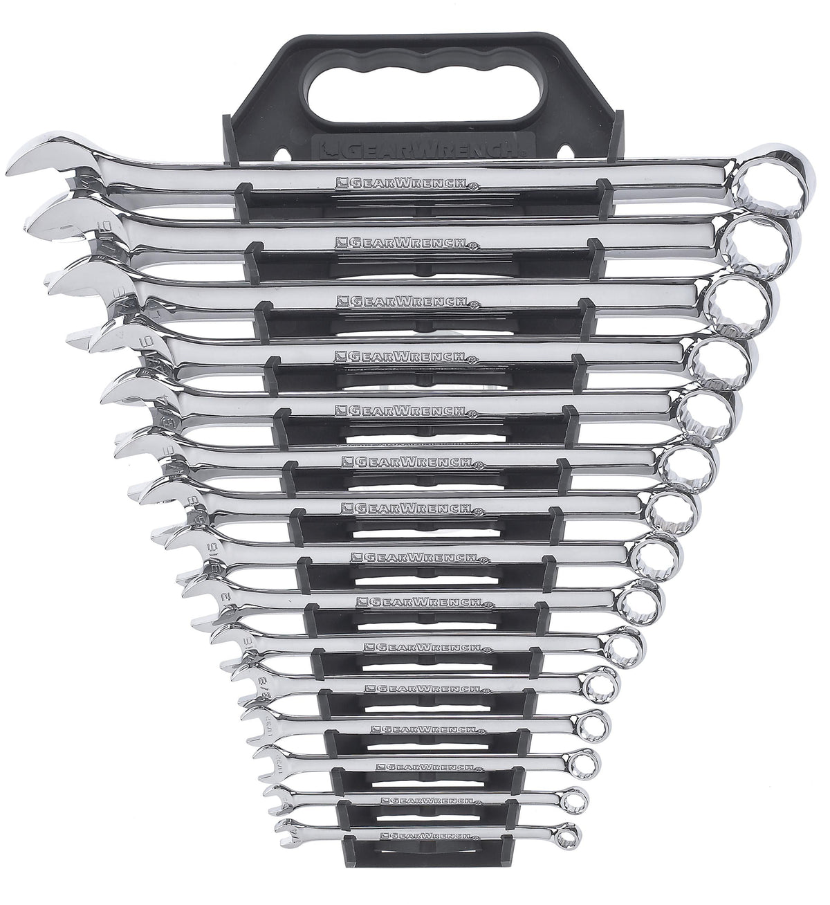 Gearwrench 81901 15 Piece 12 Point Long Pattern Combination SAE Wrench Set