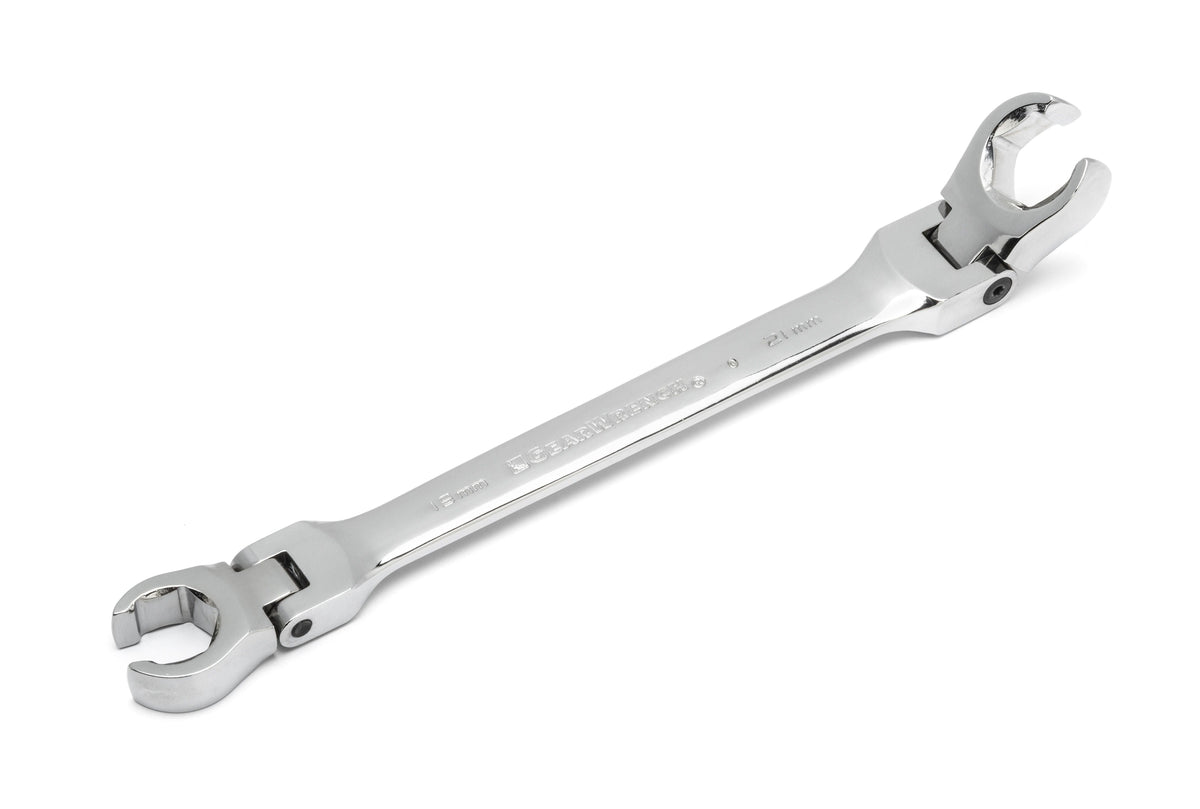 Gearwrench 81911D 6 Piece Flex Head Flare Nut Metric Wrench Set