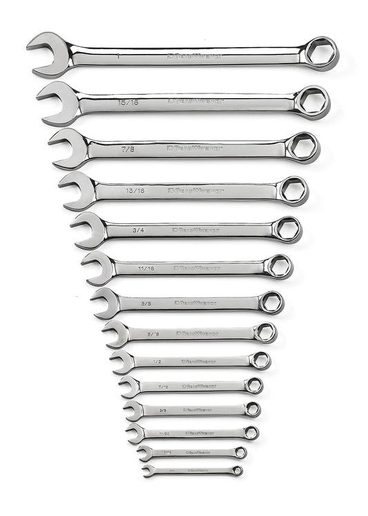 Gearwrench 81924 14 Piece 6 Point Combination SAE Wrench Set