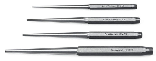 Gearwrench 82307 4 Piece Long Taper Punch Set