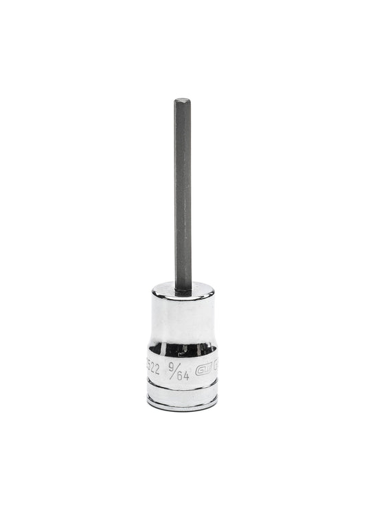 Gearwrench 82522 3/8" Drive Mid Length Hex Bit SAE Socket 9/64"