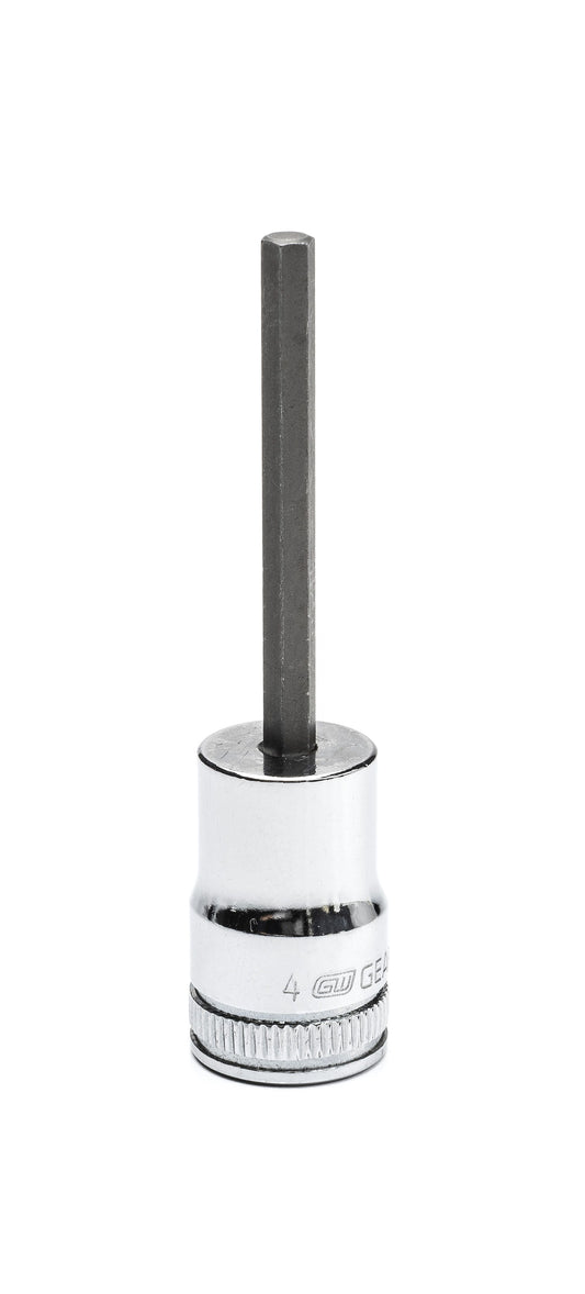 Gearwrench 82539 3/8" Drive Mid Length Hex Bit Metric Socket 4mm
