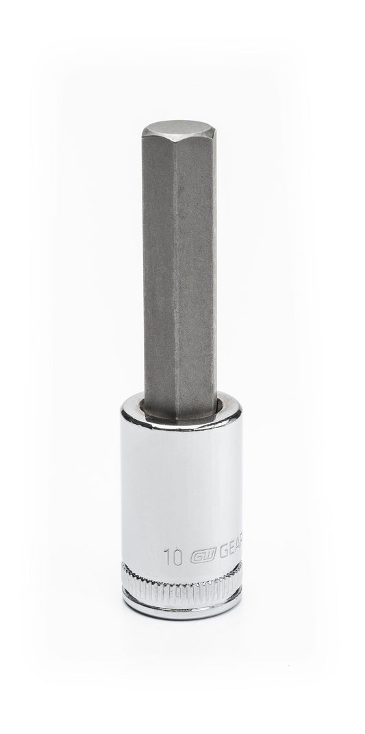 Gearwrench 82545 3/8" Drive Mid Length Hex Bit Metric Socket 10mm