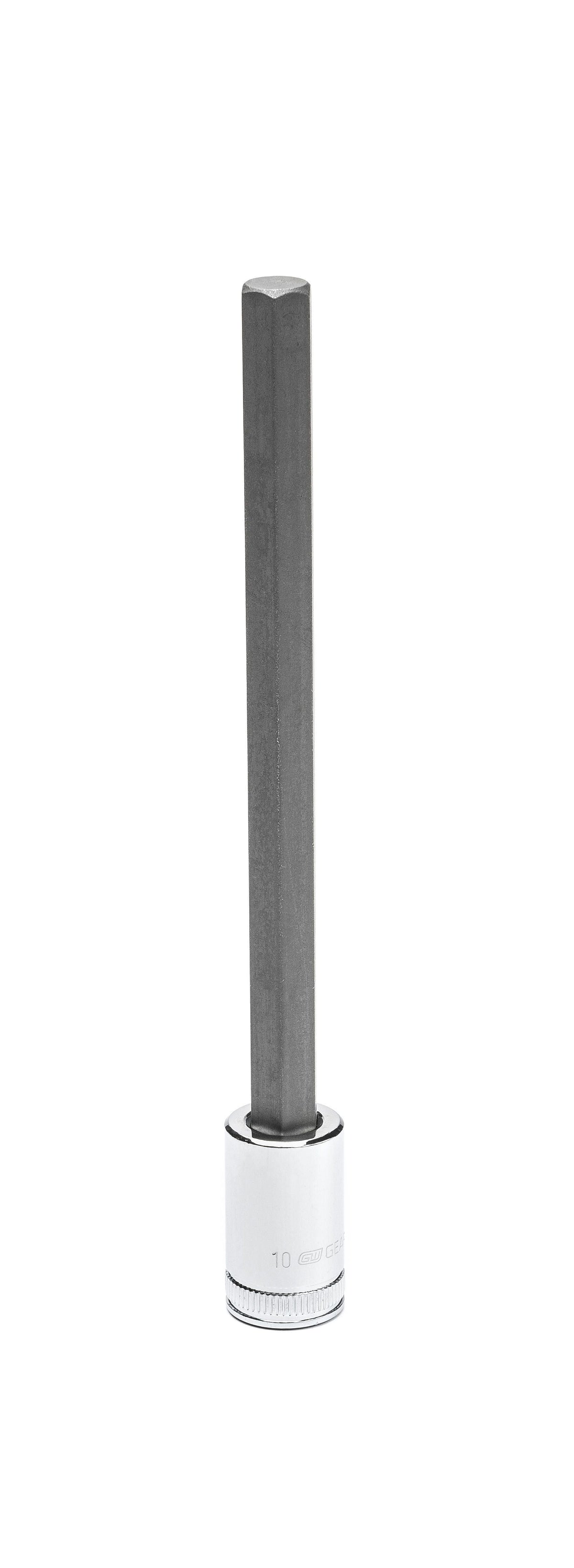 Gearwrench 82553 3/8" Drive Long Length Hex Bit Metric Socket 10mm