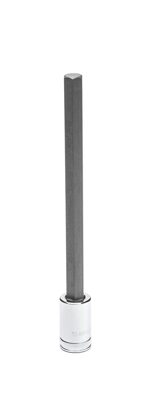 Gearwrench 82553 3/8" Drive Long Length Hex Bit Metric Socket 10mm