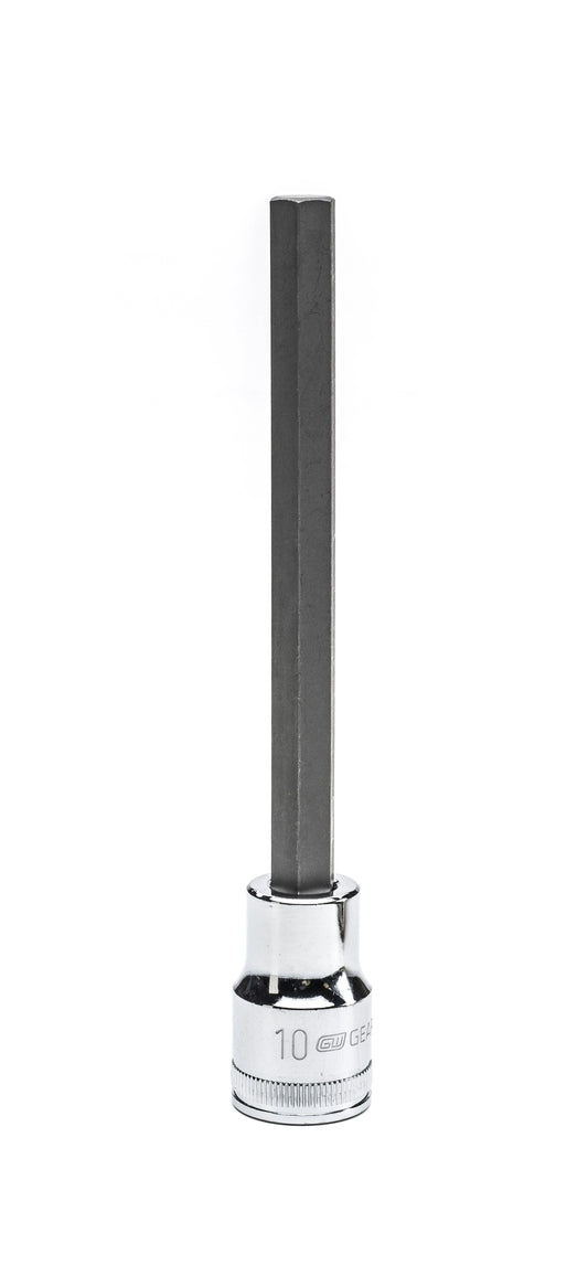 Gearwrench 82581 1/2" Drive Long Length Hex Bit Metric Socket 10mm