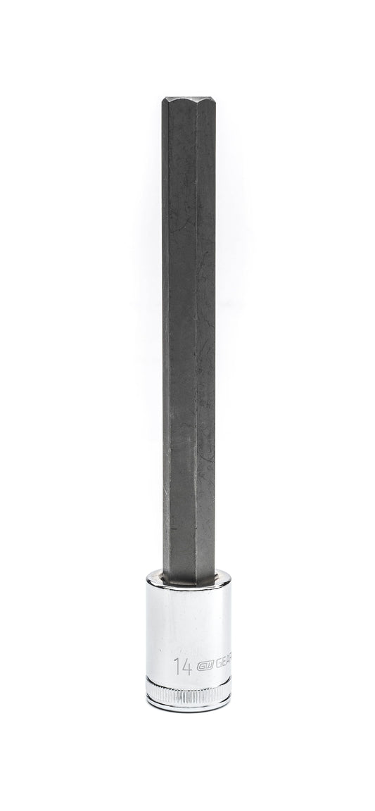 Gearwrench 82583 1/2" Drive Long Length Hex Bit Metric Socket 14mm