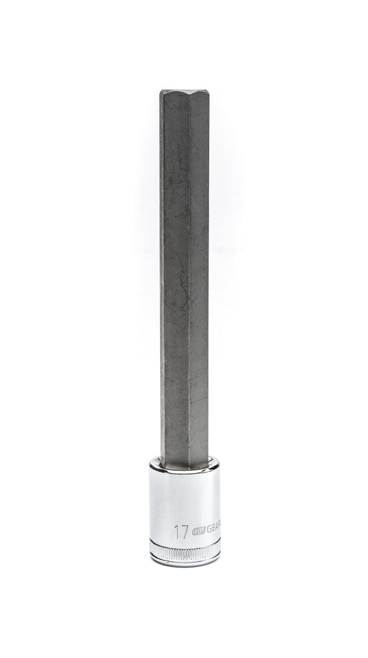 Gearwrench 82584 1/2" Drive Long Length Hex Bit Metric Socket 17mm