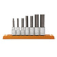 Gearwrench 82586 7 Piece 1/2" Drive Metric Mid Length Hex Bit Socket Set