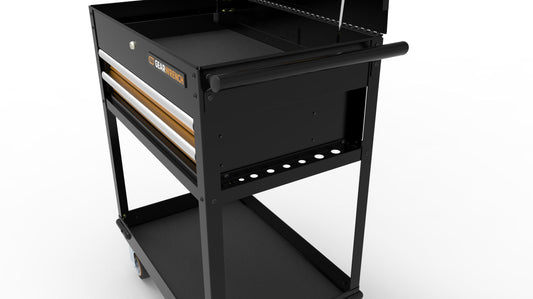 Gearwrench 83167 32" 2 Drawer Black & Orange Utility Cart