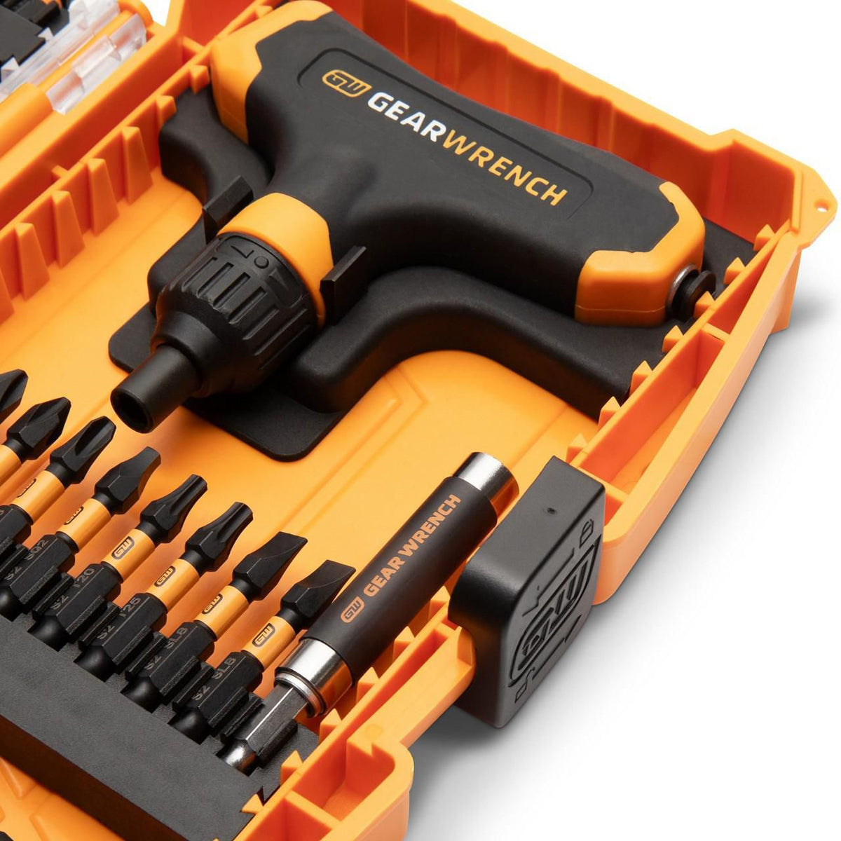 Gearwrench 83535 51 Piece 1/4" Hex Micro Bit Set with Ratcheting T-Handle