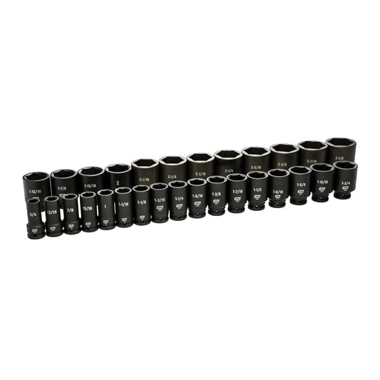 Gearwrench 84037 29 Piece 3/4" Drive 6 Point SAE Deep Impact Socket Set
