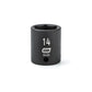 Gearwrench 84123 1/4" Drive 6 Point Standard Impact Metric Socket 14mm