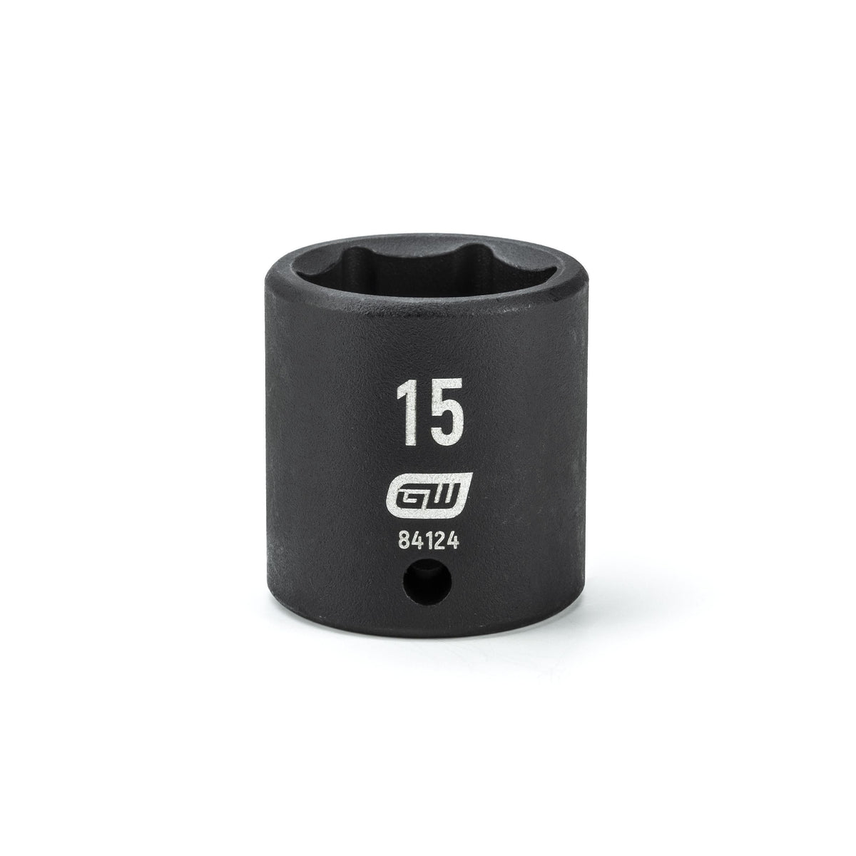 Gearwrench 84124 1/4" Drive 6 Point Standard Impact Metric Socket 15mm