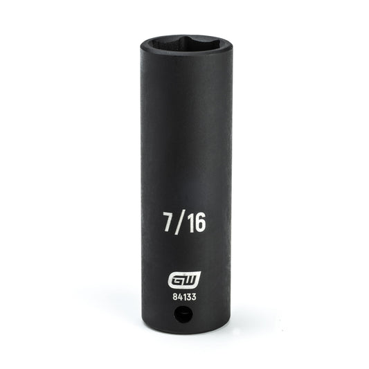 Gearwrench 84133 1/4" Drive 6 Point Deep Impact SAE Socket 7/16"