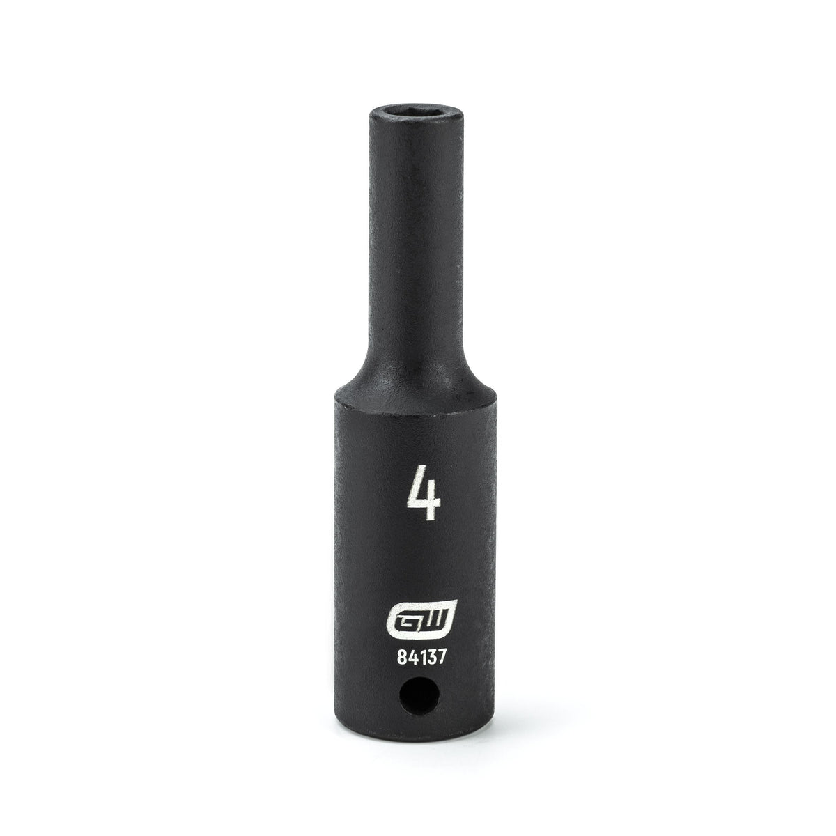 Gearwrench 84137 1/4" Drive 6 Point Deep Impact Metric Socket 4mm