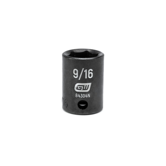Gearwrench 84304N 3/8" Drive 6 Point Standard Impact SAE Socket 9/16"