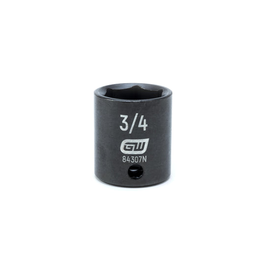 Gearwrench 84307N 3/8" Drive 6 Point Standard Impact SAE Socket 3/4"