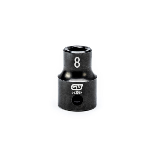 Gearwrench 84309N 3/8" Drive 6 Point Standard Impact Metric Socket 8mm