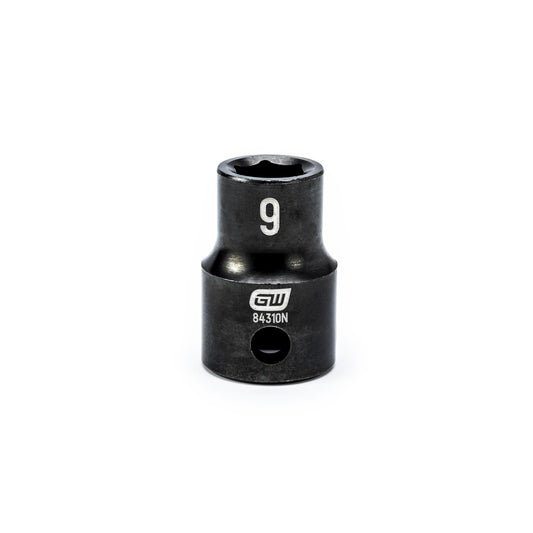Gearwrench 84310N 3/8" Drive 6 Point Standard Impact Metric Socket 9mm