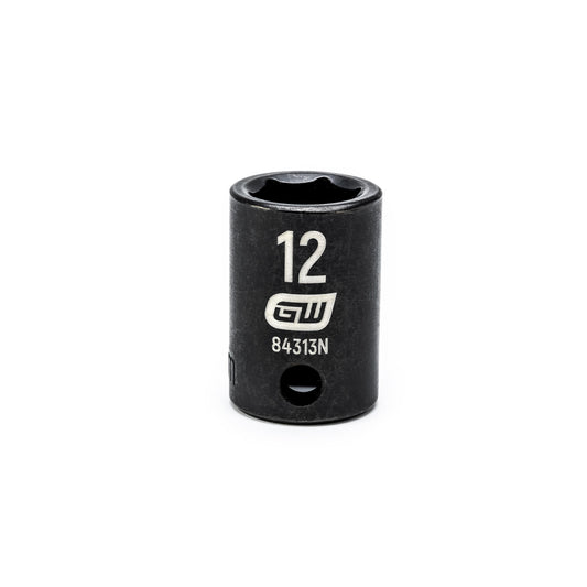 Gearwrench 84313N 3/8" Drive 6 Point Standard Impact Metric Socket 12mm