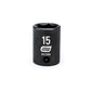 Gearwrench 84316N 3/8" Drive 6 Point Standard Impact Metric Socket 15mm
