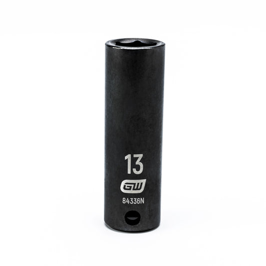 Gearwrench 84336N 3/8" Drive 6 Point Deep Impact Metric Socket 13mm