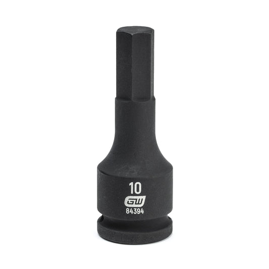 Gearwrench 84394 3/8" Drive Hex Bit Impact Metric Socket 10mm
