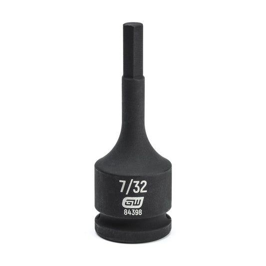 Gearwrench 84398 3/8" Drive Hex Bit Impact SAE Socket 7/32"