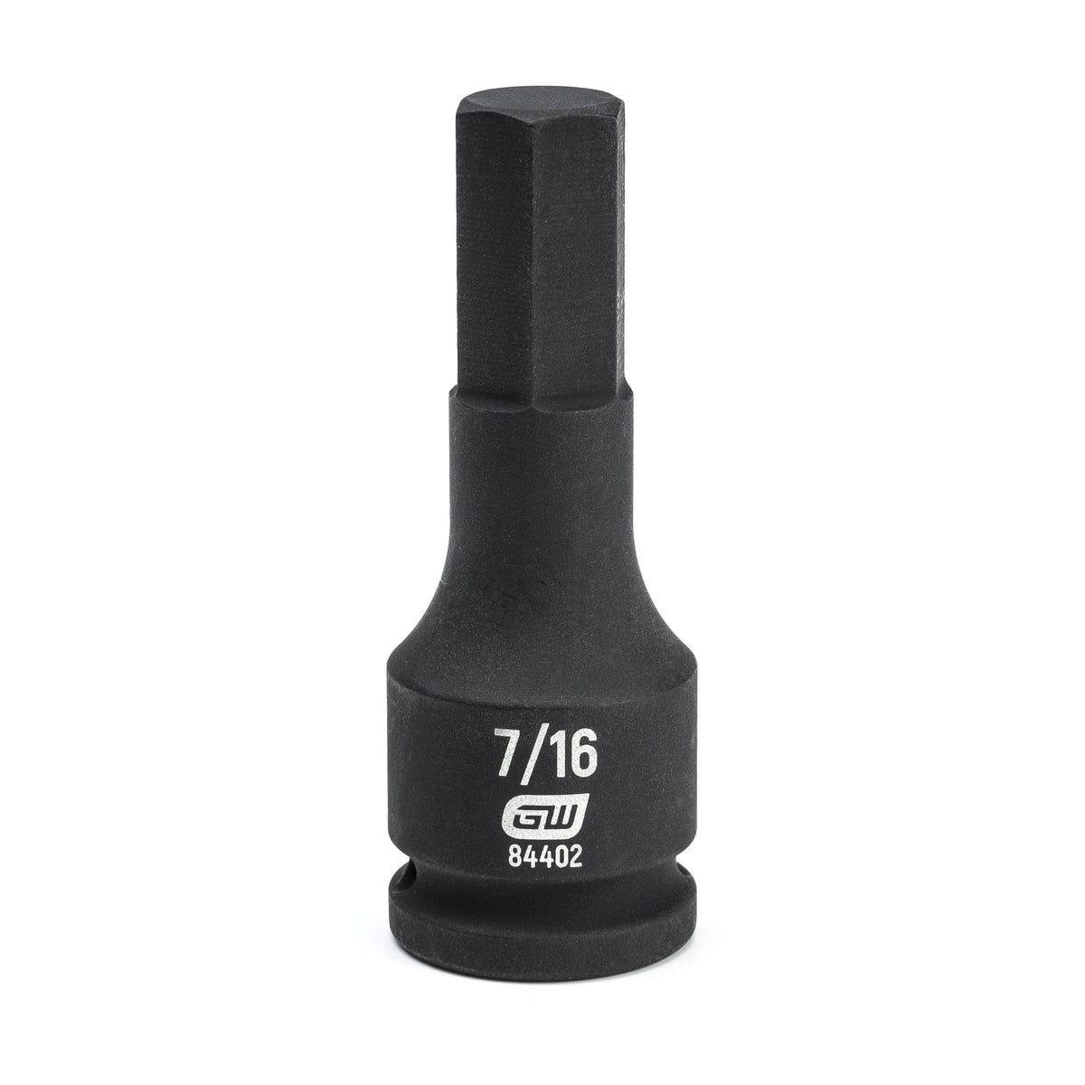 Gearwrench 84402 3/8" Drive Hex Bit Impact SAE Socket 7/16"