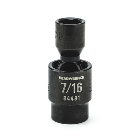 Gearwrench 84481 3/8" Drive 6 Point Standard X-Core™ Pinless Impact Universal SAE Socket 7/16"