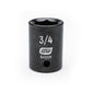 Gearwrench 84521N 1/2" Drive 6 Point Standard Impact Metric Socket 9mm