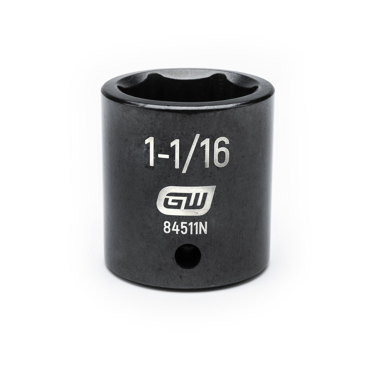 Gearwrench 84511N 1/2" Drive 6 Point Standard Impact SAE Socket 1-1/16"