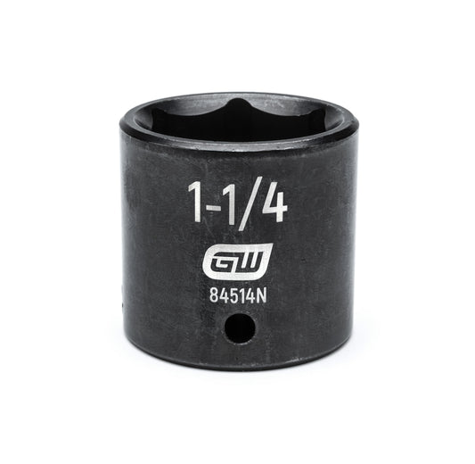 Gearwrench 84514N 1/2" Drive 6 Point Standard Impact SAE Socket 1-1/4"